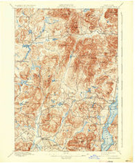 Schroon Lake New York Historical topographic map, 1:62500 scale, 15 X 15 Minute, Year 1897