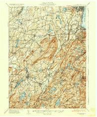 Schunemunk New York Historical topographic map, 1:62500 scale, 15 X 15 Minute, Year 1935