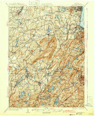 Schunemunk New York Historical topographic map, 1:62500 scale, 15 X 15 Minute, Year 1935