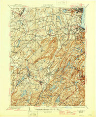 Schunemunk New York Historical topographic map, 1:62500 scale, 15 X 15 Minute, Year 1935