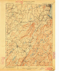 Schunemunk New York Historical topographic map, 1:62500 scale, 15 X 15 Minute, Year 1902