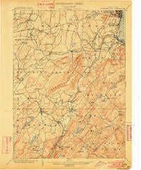 Schunemunk New York Historical topographic map, 1:62500 scale, 15 X 15 Minute, Year 1902