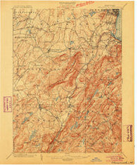 Schunemunk New York Historical topographic map, 1:62500 scale, 15 X 15 Minute, Year 1902