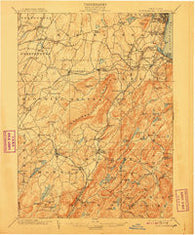 Schunemunk New York Historical topographic map, 1:62500 scale, 15 X 15 Minute, Year 1902