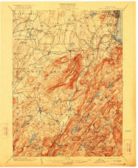 Schunemunk New York Historical topographic map, 1:62500 scale, 15 X 15 Minute, Year 1902