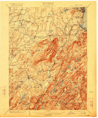 Schunemunk New York Historical topographic map, 1:62500 scale, 15 X 15 Minute, Year 1902