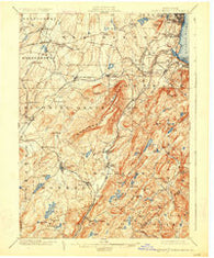 Schunemunk New York Historical topographic map, 1:62500 scale, 15 X 15 Minute, Year 1902