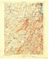 Schunemunk New York Historical topographic map, 1:62500 scale, 15 X 15 Minute, Year 1902