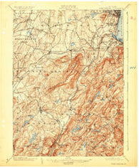 Schunemunk New York Historical topographic map, 1:62500 scale, 15 X 15 Minute, Year 1902