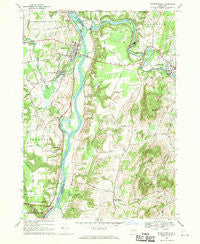 Schuylerville New York Historical topographic map, 1:24000 scale, 7.5 X 7.5 Minute, Year 1967