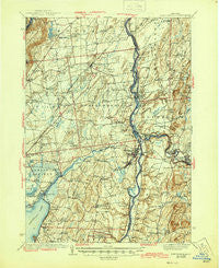 Schuylerville New York Historical topographic map, 1:62500 scale, 15 X 15 Minute, Year 1940