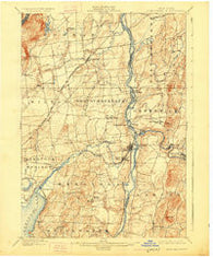 Schuylerville New York Historical topographic map, 1:62500 scale, 15 X 15 Minute, Year 1900