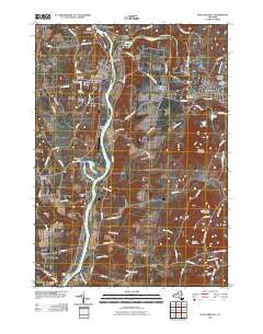 Schuylerville New York Historical topographic map, 1:24000 scale, 7.5 X 7.5 Minute, Year 2010