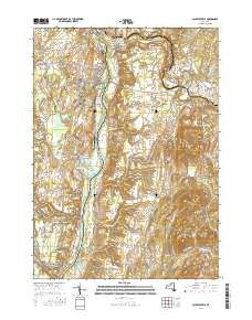 Schuylerville New York Current topographic map, 1:24000 scale, 7.5 X 7.5 Minute, Year 2016