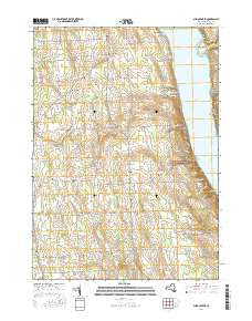 Scipio Center New York Current topographic map, 1:24000 scale, 7.5 X 7.5 Minute, Year 2016