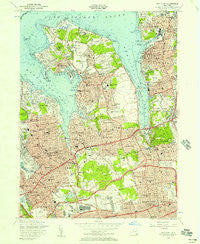 Sea Cliff New York Historical topographic map, 1:24000 scale, 7.5 X 7.5 Minute, Year 1954