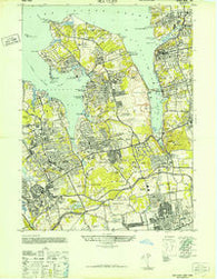 Sea Cliff New York Historical topographic map, 1:24000 scale, 7.5 X 7.5 Minute, Year 1947
