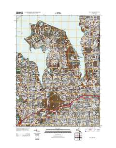Sea Cliff New York Historical topographic map, 1:24000 scale, 7.5 X 7.5 Minute, Year 2013