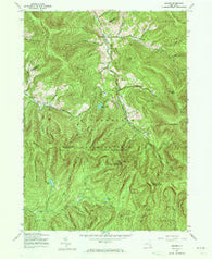 Seager New York Historical topographic map, 1:24000 scale, 7.5 X 7.5 Minute, Year 1945