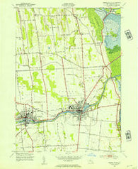Seneca Falls New York Historical topographic map, 1:24000 scale, 7.5 X 7.5 Minute, Year 1943
