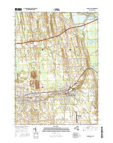 Seneca Falls New York Current topographic map, 1:24000 scale, 7.5 X 7.5 Minute, Year 2016