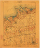Setauket New York Historical topographic map, 1:62500 scale, 15 X 15 Minute, Year 1904