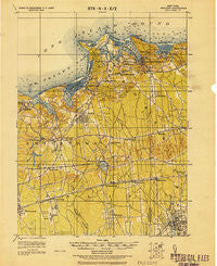 Setauket New York Historical topographic map, 1:62500 scale, 15 X 15 Minute, Year 1919