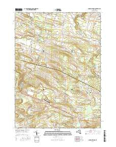 Sharon Springs New York Current topographic map, 1:24000 scale, 7.5 X 7.5 Minute, Year 2016
