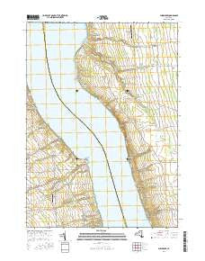 Sheldrake New York Current topographic map, 1:24000 scale, 7.5 X 7.5 Minute, Year 2016