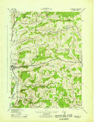 Sherburne New York Historical topographic map, 1:31680 scale, 7.5 X 7.5 Minute, Year 1945