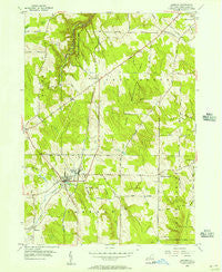 Sherman New York Historical topographic map, 1:24000 scale, 7.5 X 7.5 Minute, Year 1954