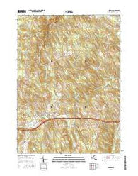 Sherman New York Current topographic map, 1:24000 scale, 7.5 X 7.5 Minute, Year 2016