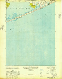 Shinnecock Bay New York Historical topographic map, 1:24000 scale, 7.5 X 7.5 Minute, Year 1947