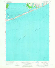 Shinnecock Inlet New York Historical topographic map, 1:24000 scale, 7.5 X 7.5 Minute, Year 1955