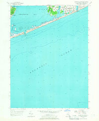 Shinnecock Inlet New York Historical topographic map, 1:24000 scale, 7.5 X 7.5 Minute, Year 1955