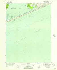 Shinnecock Inlet New York Historical topographic map, 1:24000 scale, 7.5 X 7.5 Minute, Year 1955