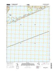 Shinnecock Inlet New York Current topographic map, 1:24000 scale, 7.5 X 7.5 Minute, Year 2016