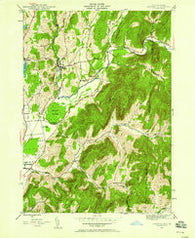 Shushan New York Historical topographic map, 1:24000 scale, 7.5 X 7.5 Minute, Year 1944