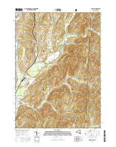 Shushan New York Current topographic map, 1:24000 scale, 7.5 X 7.5 Minute, Year 2016