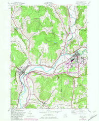 Sidney New York Historical topographic map, 1:24000 scale, 7.5 X 7.5 Minute, Year 1943