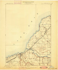 Silver Creek New York Historical topographic map, 1:62500 scale, 15 X 15 Minute, Year 1899