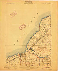 Silver Creek New York Historical topographic map, 1:62500 scale, 15 X 15 Minute, Year 1899