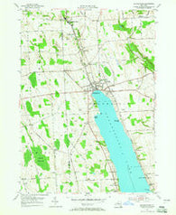 Skaneateles New York Historical topographic map, 1:24000 scale, 7.5 X 7.5 Minute, Year 1955