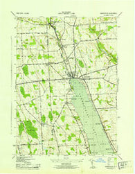 Skaneateles New York Historical topographic map, 1:31680 scale, 7.5 X 7.5 Minute, Year 1943