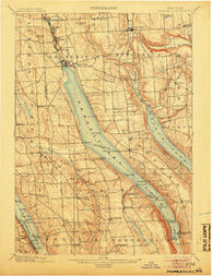 Skaneateles New York Historical topographic map, 1:62500 scale, 15 X 15 Minute, Year 1902