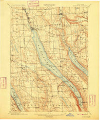Skaneateles New York Historical topographic map, 1:62500 scale, 15 X 15 Minute, Year 1902
