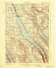 Skaneateles New York Historical topographic map, 1:62500 scale, 15 X 15 Minute, Year 1902