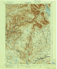 Slide Mountain New York Historical topographic map, 1:62500 scale, 15 X 15 Minute, Year 1905