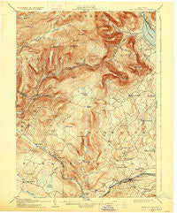 Slide Mountain New York Historical topographic map, 1:62500 scale, 15 X 15 Minute, Year 1905