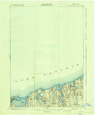 Sodus Bay New York Historical topographic map, 1:62500 scale, 15 X 15 Minute, Year 1902